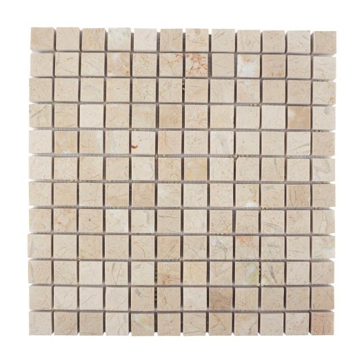 Mozaic Marmura Light Beige Polisata, 2.3 x 2.3 cm