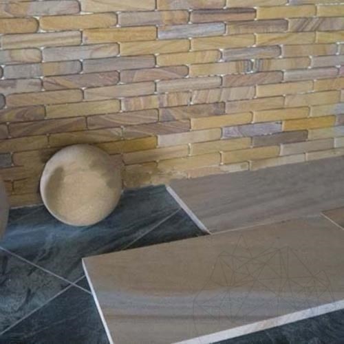Sandstone Rainbow Fileti Antichizat, 4 x 20 x 1 cm