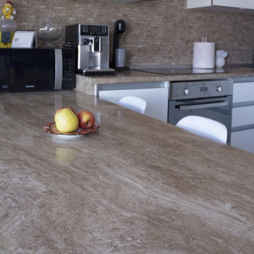 Blat Travertin Latte PREMIUM Polisat, 250 x 65 x 3 cm