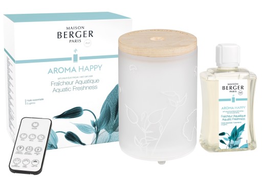 Difuzor ultrasonic parfum Maison Berger Aroma Happy + parfum Fraicheur Aquatique 475ml