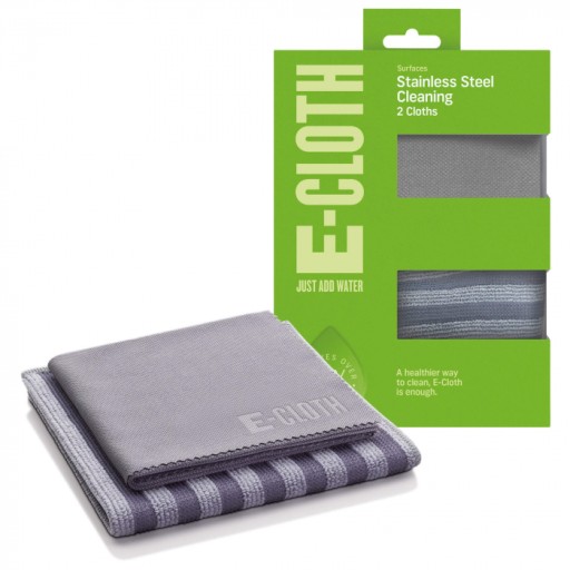 Set Doua Lavete Premium E-Cloth din Microfibra pentru Curatarea si Lustruirea Obiectelor din Inox, 32 x 32 cm
