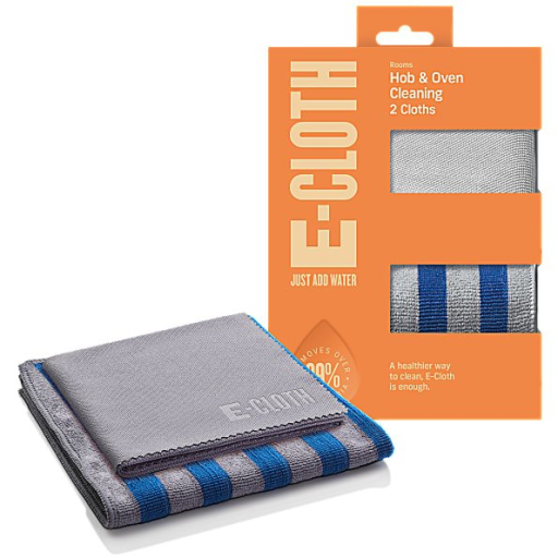 Set Doua Lavete Premium E-Cloth din Microfibra pentru Curatare Cuptor, Plita, Aragaz, 32 x 32 cm
