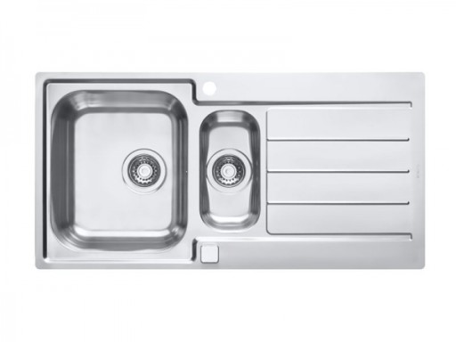 Chiuveta bucatarie inox doua cuve, crom satin, Alveus Line Maxim 10