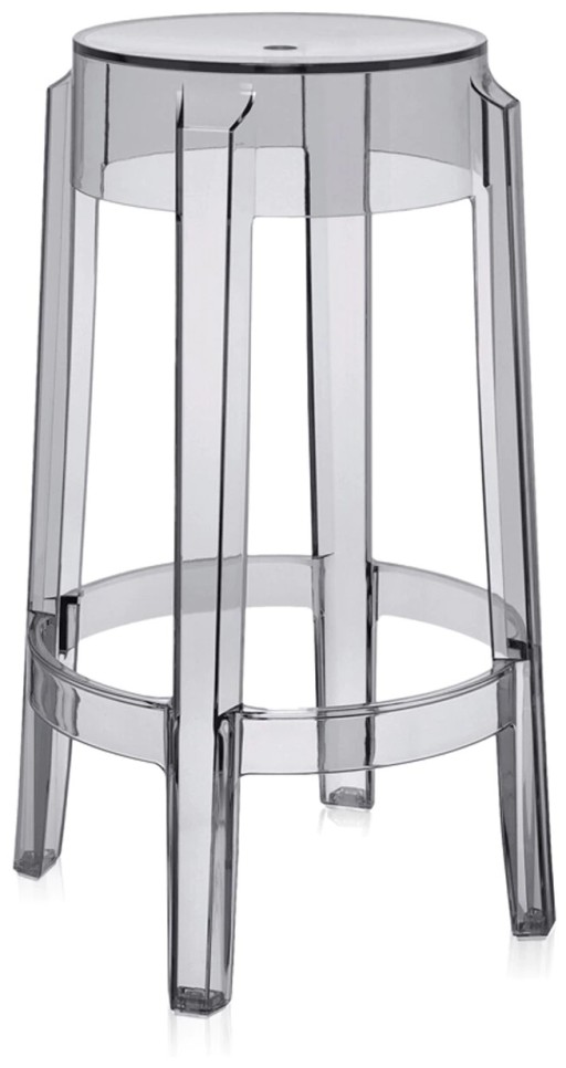 Scaun Kartell Charles Ghost 2005 design Philippe Starck h65cm gri transparent