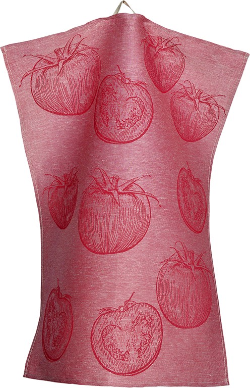 Prosop de bucatarie Sander Jacquards Legumes 50x70cm 1 rosu