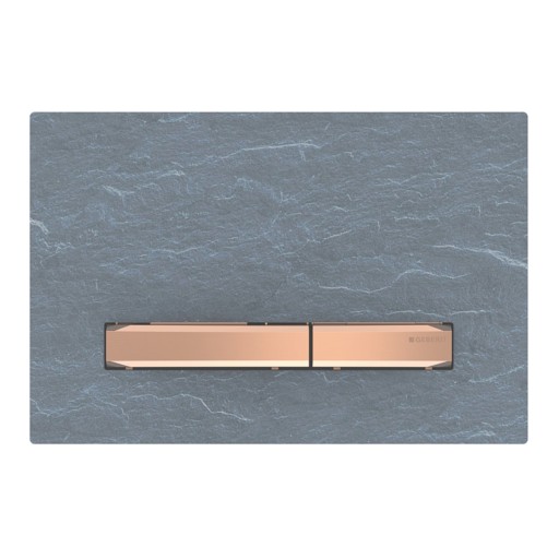Clapeta actionare Geberit Sigma50 mustang ardezie detalii rose-gold