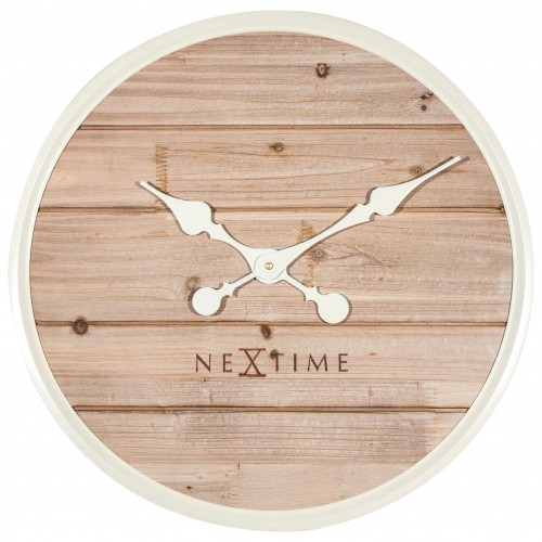 Ceas de perete NeXtime Plank 50cm white