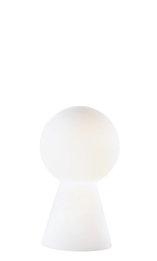 Veioza Ideal Lux Birillo TL1 Small 1x60w 17.5x30cm alb