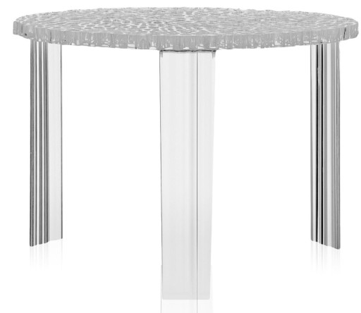 Masuta Kartell T-Table design Patricia Urquiola 50cm h 36cm transparent