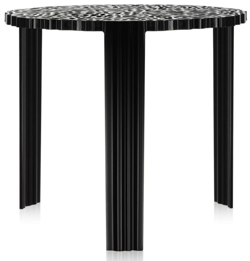 Masuta Kartell T-Table design Patricia Urquiola 50cm h 44cm negru