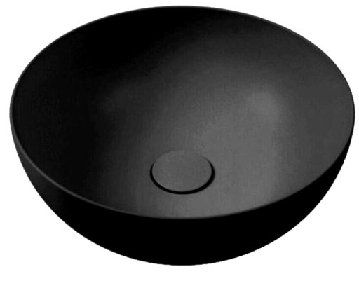 Lavoar tip bol Hatria Happy Hour Slim 6:00 40cm negru mat
