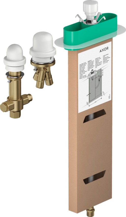 Corp ingropat pentru baterie cu montaj pe cada Hansgrohe Axor Edge 3 elemente