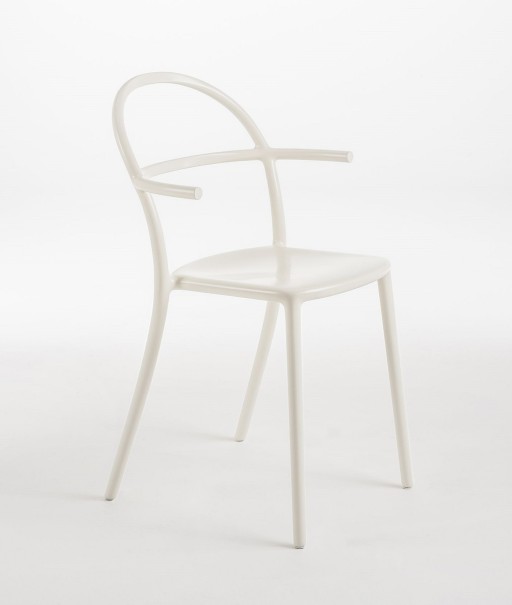 Set 2 scaune Kartell Generic C design Philippe Stark alb mat