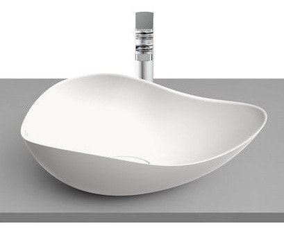 Lavoar tip bol Roca Ohtake 54x37.5cm alb mat