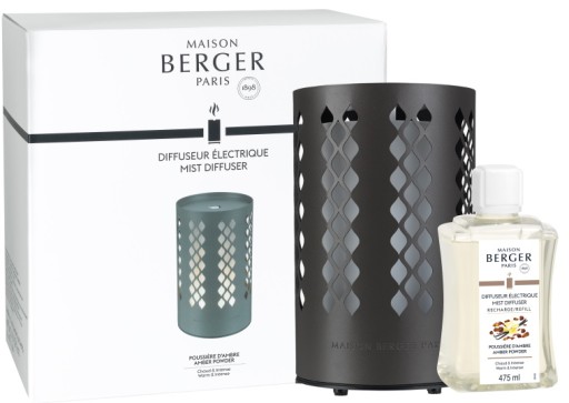 Difuzor ultrasonic parfum Maison Berger Losange + parfum Poussiere d'Ambre 475ml