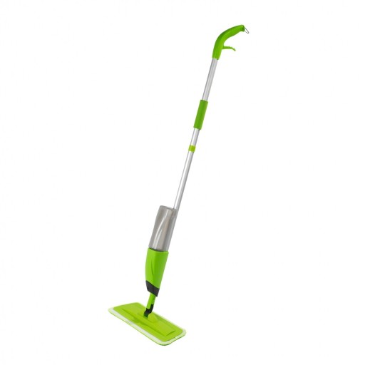 Mop cu rezervor si pulverizator Wet Wenko, 128 cm, aluminiu/plastic/poliester, verde