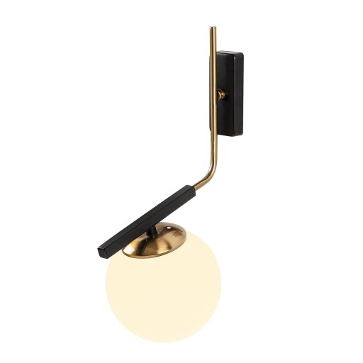 Lampa de perete Opviq Yildiz, 28x40 cm, E27, 40 W, negru antic