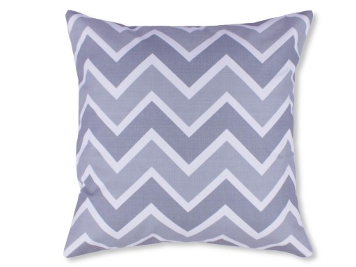 Fata de perna decorativa Zig-Zag, Fashion Goods, 45x45 cm, poliester, gri