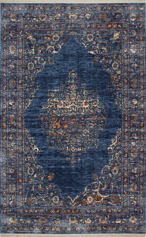 Covor Eko rezistent, ALT 01 - Navy, 100% poliester, 130 x 190 cm