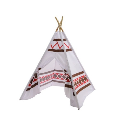 Cort de gradina pentru copii Tepee, Decoris, 120x120x155 cm, poliester, multicolor