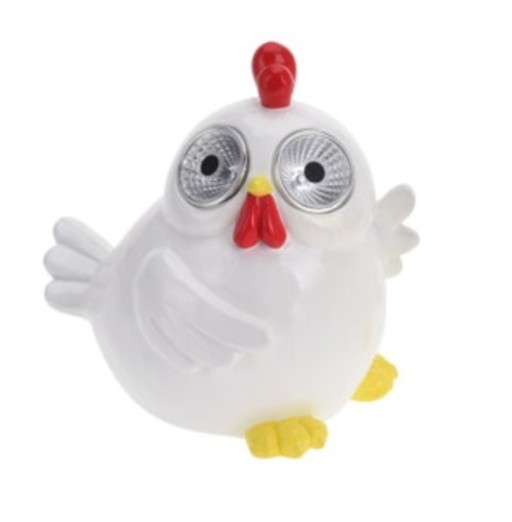 Lampa de gradina Chicken, 16x13x15.5 cm, poliston, alb