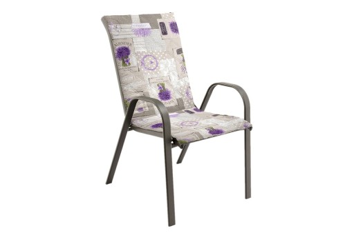 Perna scaun cu spatar Alcam, Midsummer, 105x48x3 cm, microfibra matlasta, Lavanda