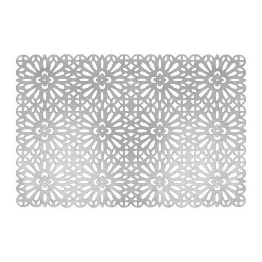 Suport farfurie Glamour Style, Ambition, 30x45 cm, PVC, argintiu