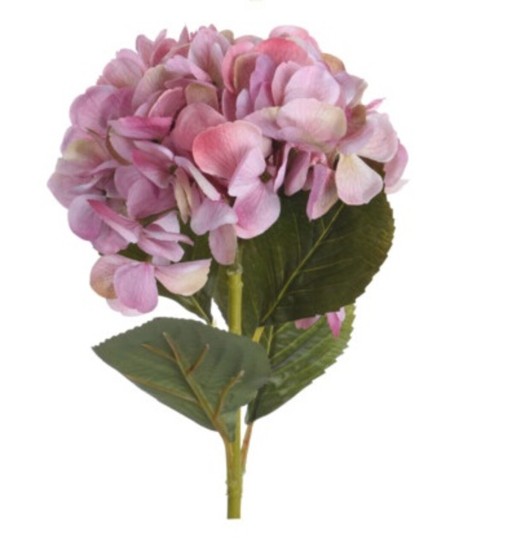 Floare artificiala Hydrangea, H65 cm, polivinil, roz