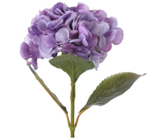 Floare artificiala Hydrangea, H65 cm, polivinil, mov