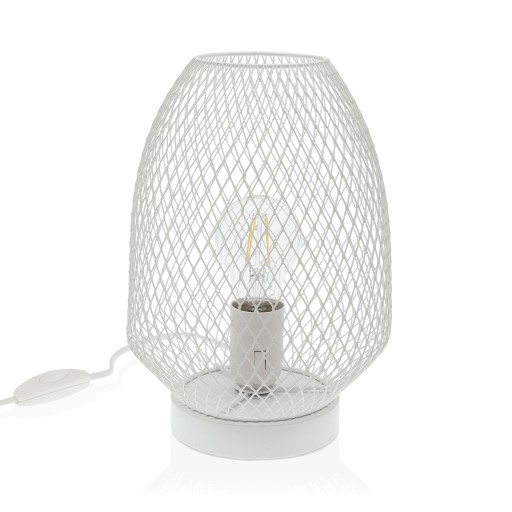 Lampa de masa White, Versa, 1 x E27, 60W, 18x27 cm, metal