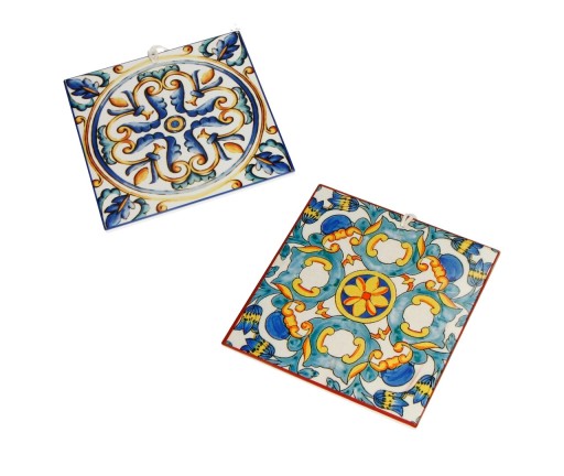 Set 2 suporturi pentru pahare, Medicea, Brandani, 16x16 cm, ceramica