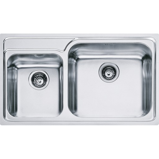 Chiuveta bucatarie Franke Galassia GAX 620 slim cu 2 cuve 860x500mm inox