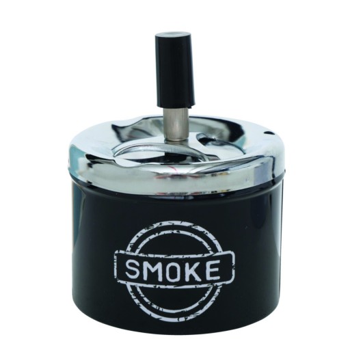 Scrumiera Smoke V1, Boltze, 9x12 cm, inox, negru