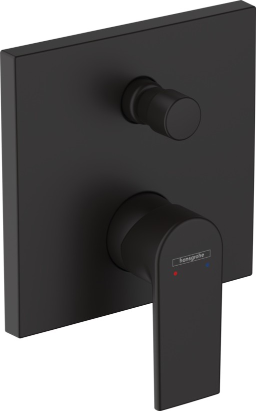 Baterie cada - dus Hansgrohe Vernis Shape montaj incastrat necesita corp ingropat negru mat