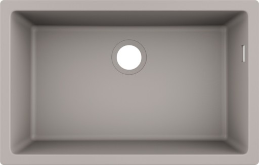 Chiuveta bucatarie Hansgrohe S510-U660 SilicaTec 660 cu 1 cuva 45x71x19cm montare sub blat concrete grey