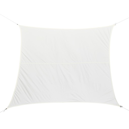 Outsunny Pânză de Umbrire Dreptunghiulară pentru Exterior, din Poliester Rezistent la UV, 4x6m, Alb | Aosom Romania