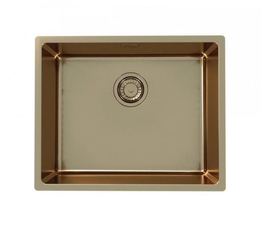 Chiuveta bucatarie inox culoare cupru, montare sub blat, Alveus Monarch Kombino 50