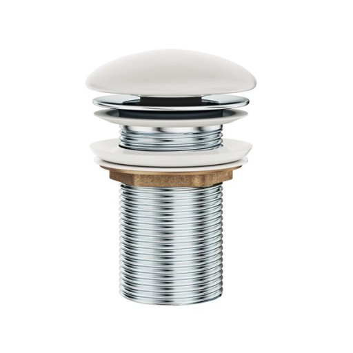 Ventil fix pentru lavoare Ravak fara preaplin capac ceramic alb