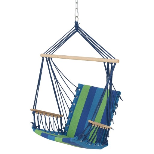 Leagan gradina/terasa, Hammock, 55 x 90 cm, albastru/verde