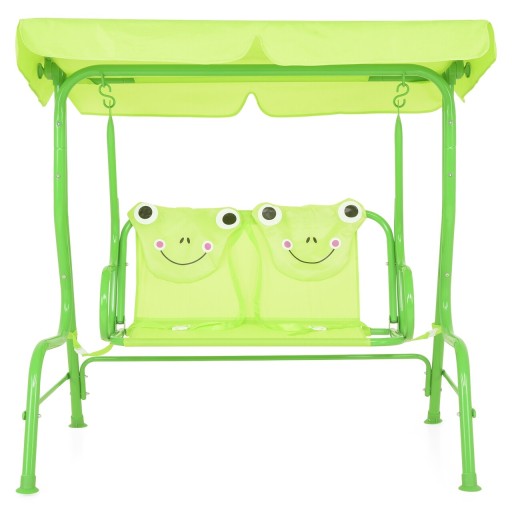 Leagan pentru copii, Frog, 115 x 75 x 110 cm, verde