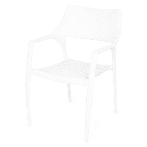 Scaun suprapozabil, Golf, L.62 l.56 H.84.5 cm, alb