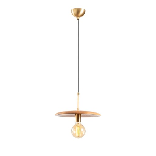 Lustra Torni MR - 859, Opviq, 29 x 116 cm, 1 x E27, 100W, negru/wood