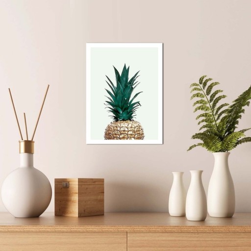 Tablou decorativ, Alpha Wall, Pineapple, 30x40 cm