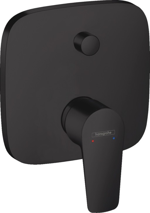 Baterie cada - dus Hansgrohe Talis E cu montaj incastrat necesita corp ingropat negru mat
