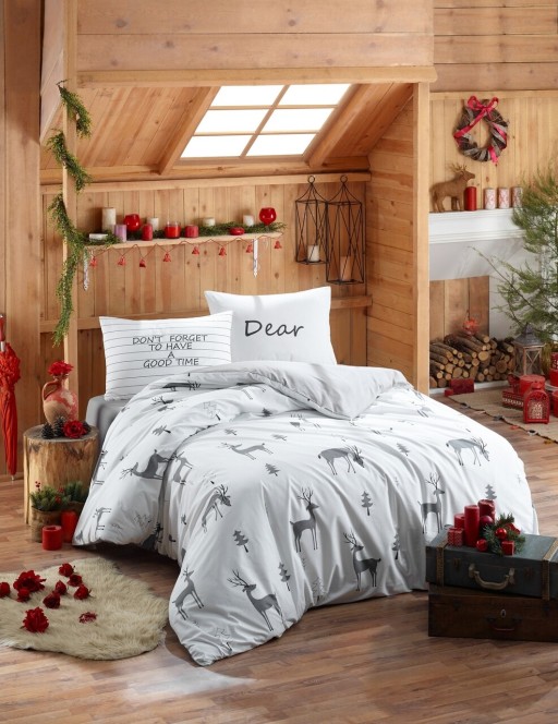 Lenjerie de pat dubla king size, Mijolnir, GoodTime 183MJR58224, 3 piese, bumbac ranforce, multicolor