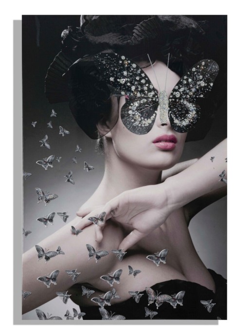 Tablou decorativ Dark Lady, Mauro Ferretti, 80x120 cm, canvas, multicolor