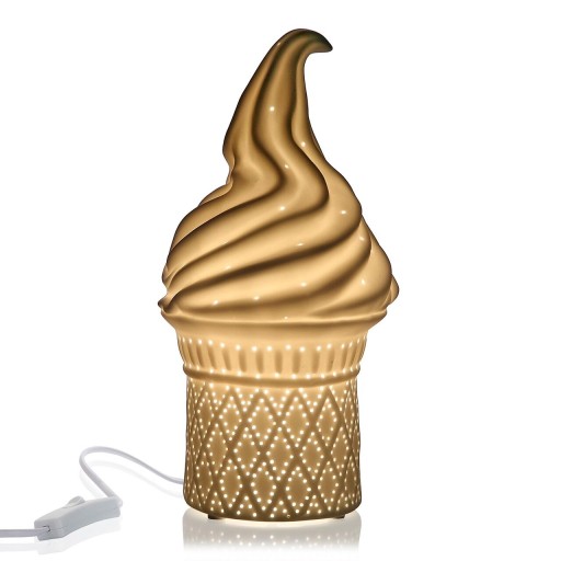 Veioza Ice Cream, Versa, 1 x E14, 25W, Ø13.7x27 cm, portelan