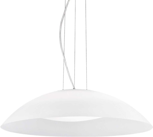 Suspensie Ideal Lux Lena SP3 D64 max 3x60W E27 d64cm alb