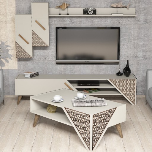 Mobilier living, Hommy Craft, Beril, pal melaminat, crem