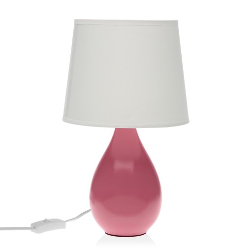 Lampa de masa Roxanne, Versa, 20 x 35 cm, ceramica, roz